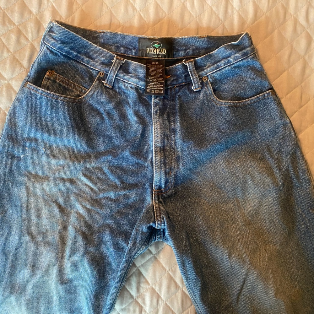 Flannel lined work jeans